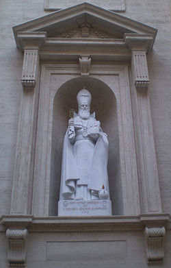St. Gregory statue at the Vatican